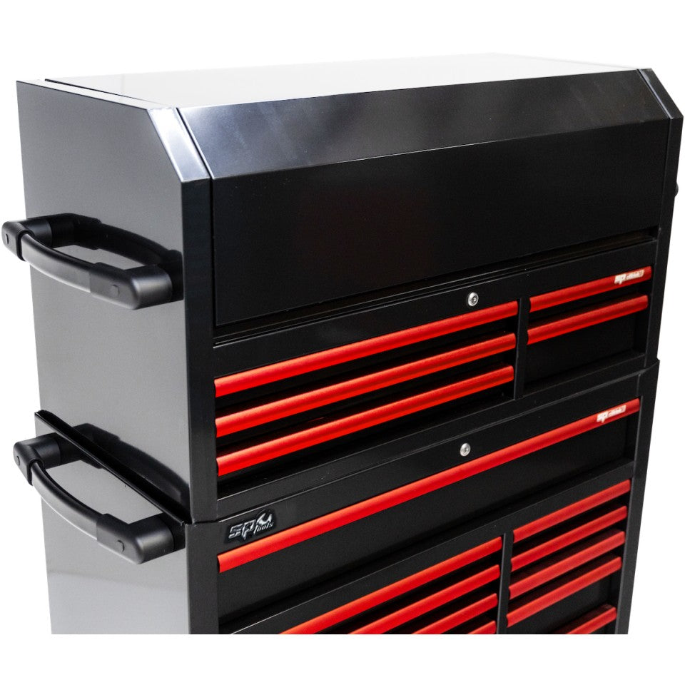 Servante XL Experts 19 tiroirs dont 11 équipés de 411 outils TECH SERIES + TopBox | SP Tools