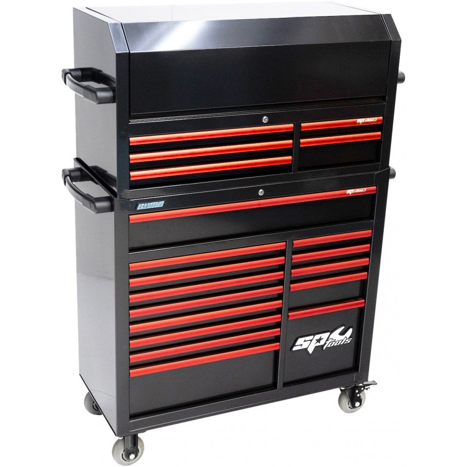 Servante vide + TopBox 19 tiroirs CUSTOM SERIES | SP Tools