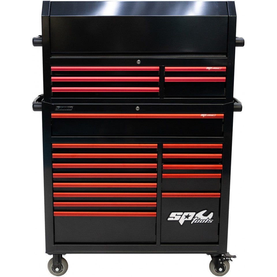 Servante vide + TopBox 19 tiroirs CUSTOM SERIES | SP Tools