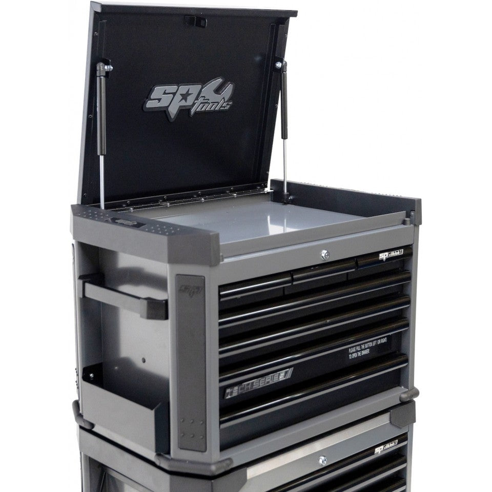 Servante vide + TopBox 16 tiroirs Noire TECH SERIES | SP Tools | SP01050
