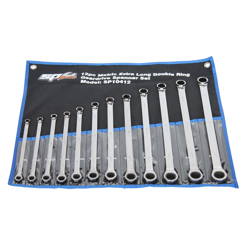 Jeu de clés polygonales XL à cliquet - de 8 à 19 mm - 12 pièces | SP Tools Default Title